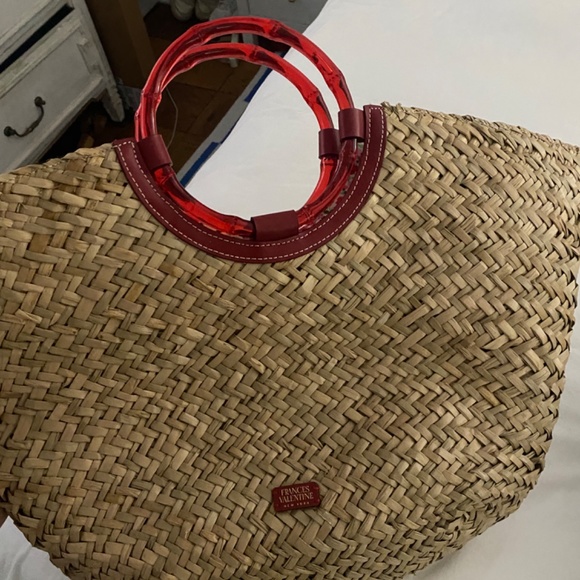 Frances Valentine Straw Tote - Picture 3 of 8